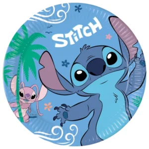 Tallerkener (8stk): Stitch - og Ariel - 23cm