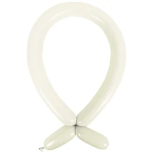 Figurballonger (100stk): Ulike farger (Standard) - 5 x 150cm - Frosty White (Standard)