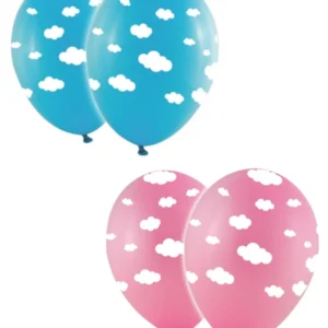Lateksballonger (10stk): Skyer - Ulike farger - 28cm
