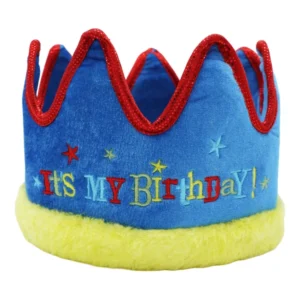 Krone i Stoff: "It's My Birthday" - med stjerner - 57,7 x 13,9cm
