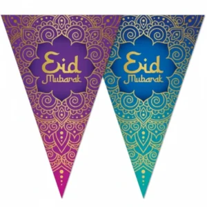 Girlander: "Eid Mubarak" - Ulike størrelser