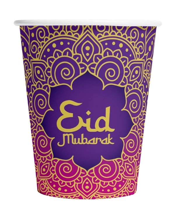 Kopper (8stk): "Eid Mubarak" - 210ml