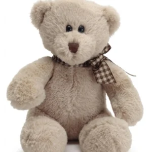 Bamse: Bjørn med bue - Beige - 25cm