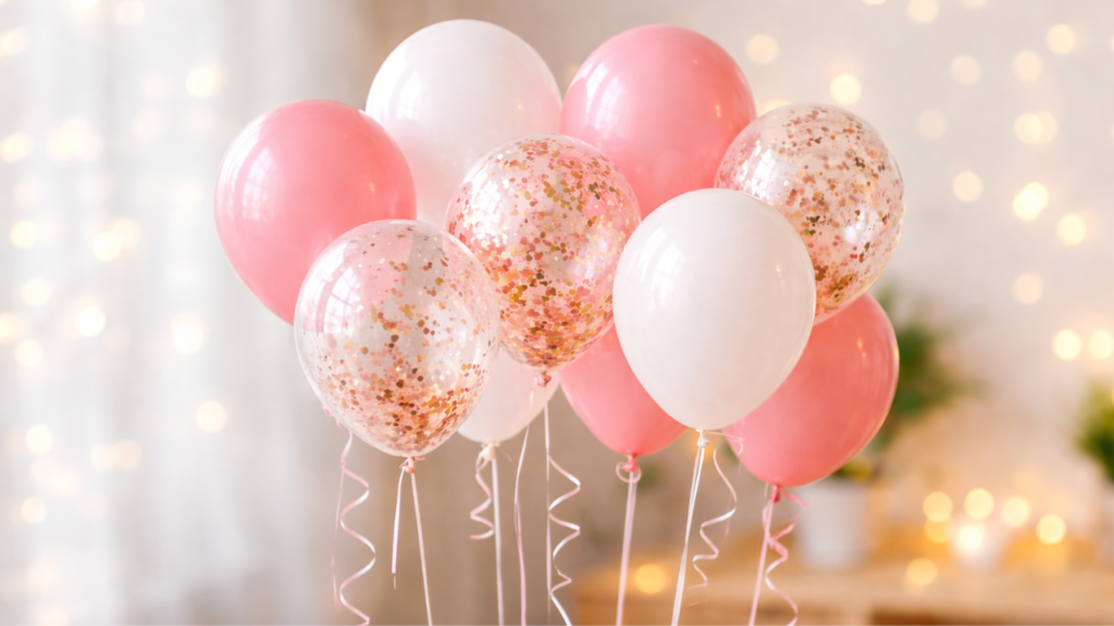 Ballonger i samme fargetema