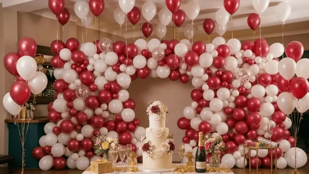 Ballongvegg for bilder