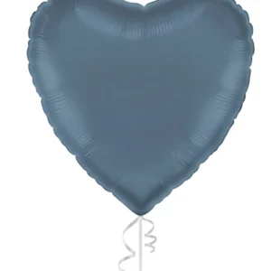 Folieballong: Hjerte - Blå - 46cm